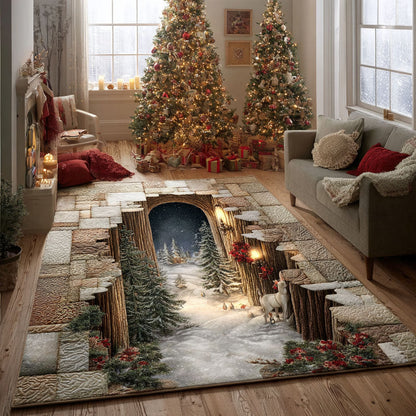 Snowfall Serenity Area Rug VTQ-Myprintsy