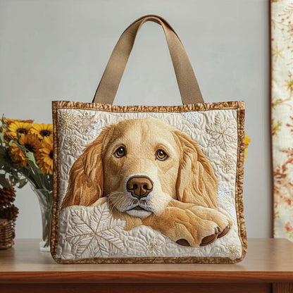 Snowflake Buddy Quilted Tote Bag VTQ-Myprintsy