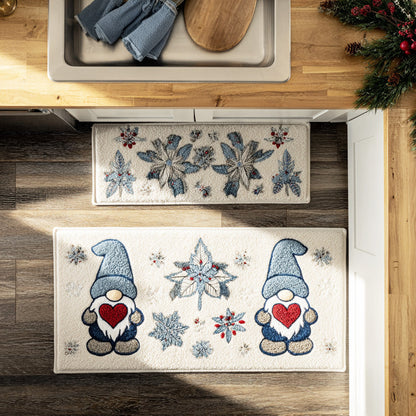 Snowflake Holiday Path Kitchen Area Rug VTQ-Myprintsy
