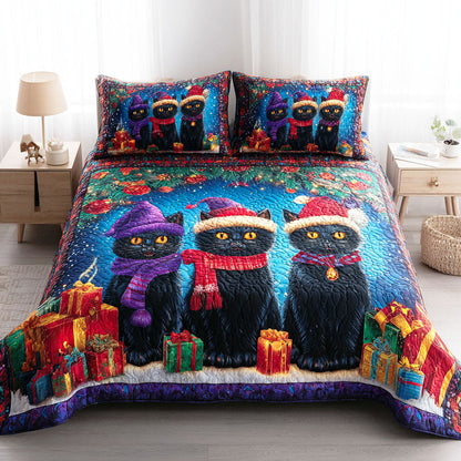 Snowflake Paws -Piece Quilted Bedding Set VTQ-Myprintsy