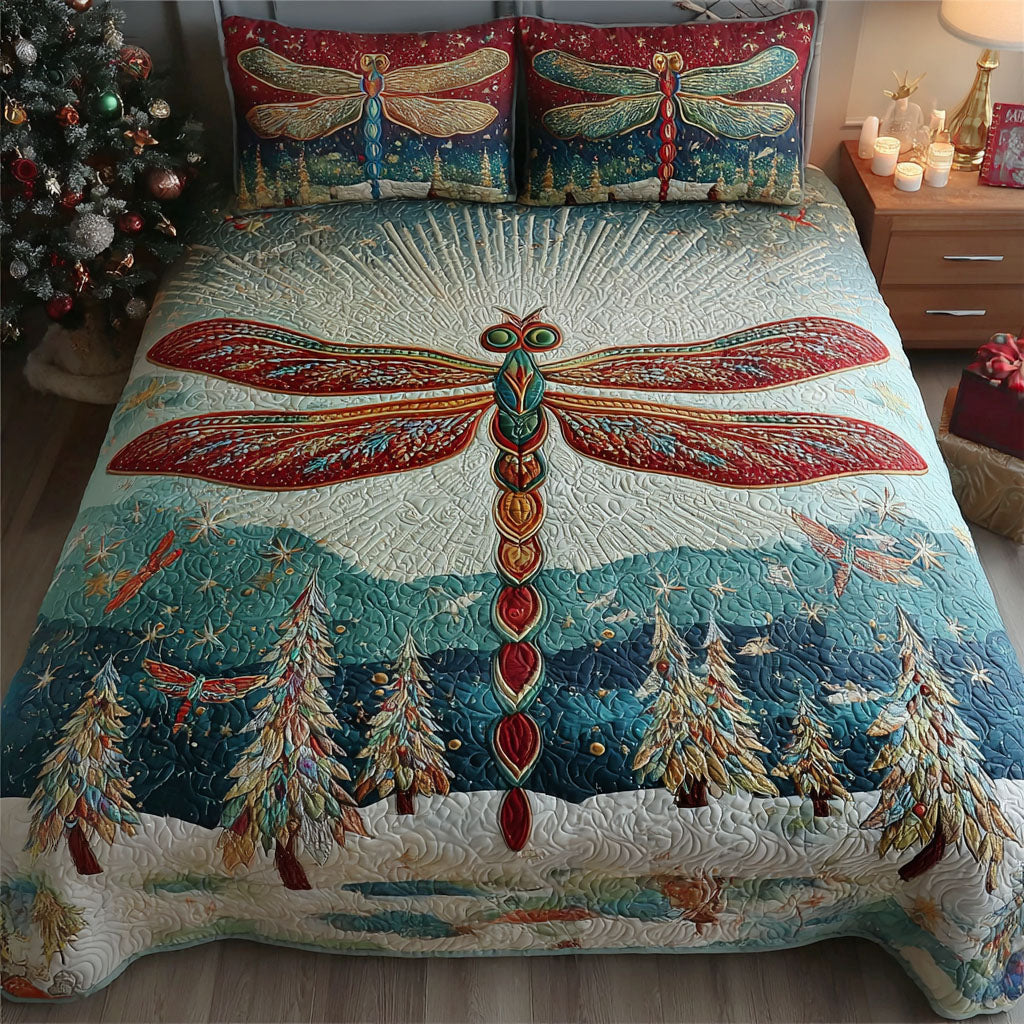 Snowflake Wings -Piece Quilted Bedding Set VTQ-Myprintsy