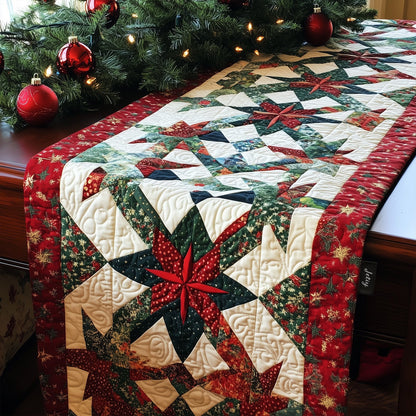 Snowflake Wishes Quilted Table Runner VTQ-Myprintsy