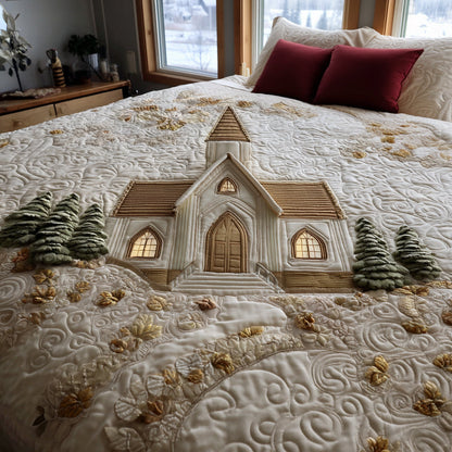 Snowland Dreams -Piece Quilted Bedding Set VTQ-Myprintsy
