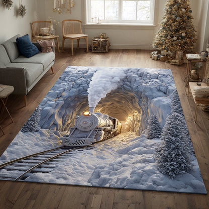 Snowlight Path Train Area Rug VTQ-Myprintsy