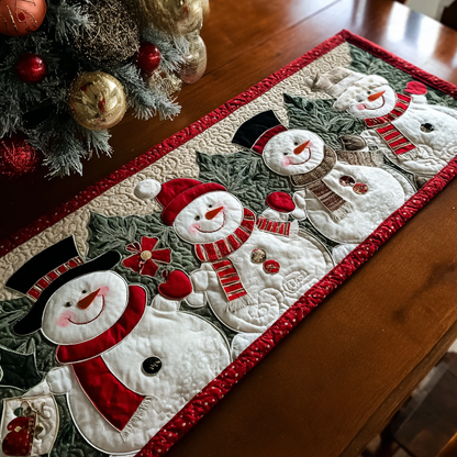 Snowman Charm Quilted Table Runner VTQ-Myprintsy