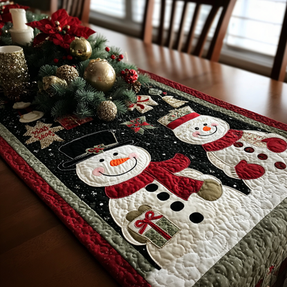 Snowman Magic Quilted Table Runner VTQ-Myprintsy