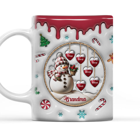 Snowman - Personalized 3D Mug-Myprintsy