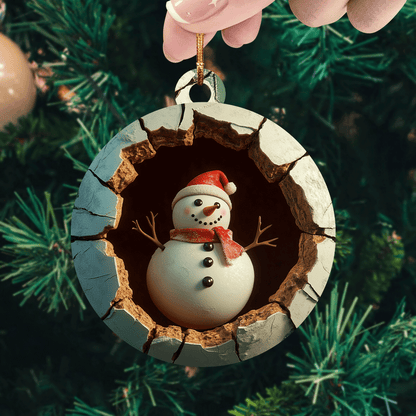 Snowman Xmas Mica Ornament VTQ-Myprintsy