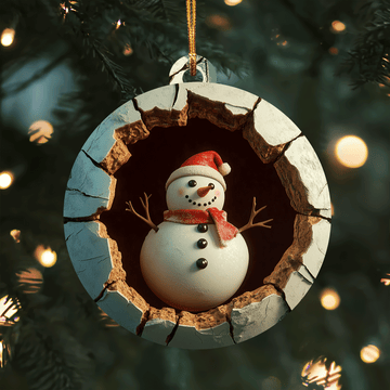 Snowman Xmas Mica Ornament VTQ-Myprintsy