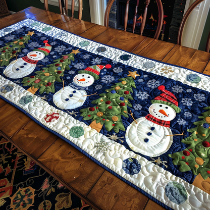 Snowman’s Forest Quilted Table Runner VTQ-Myprintsy
