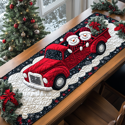 Snowmen Christmas Travel Quilted Table Runner VTQ-Myprintsy