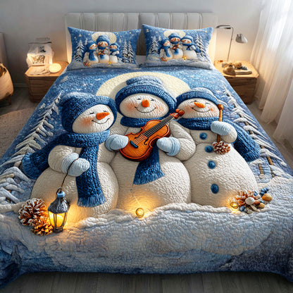 Snowmen Wonderland -Piece Quilted Bedding Set VTQ-Myprintsy