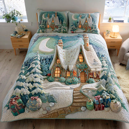 Snowveil Garden -Piece Quilted Bedding Set VTQ-Myprintsy
