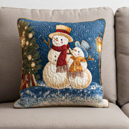 Snowy Charm Quilted Pillow Case VTQ-Myprintsy