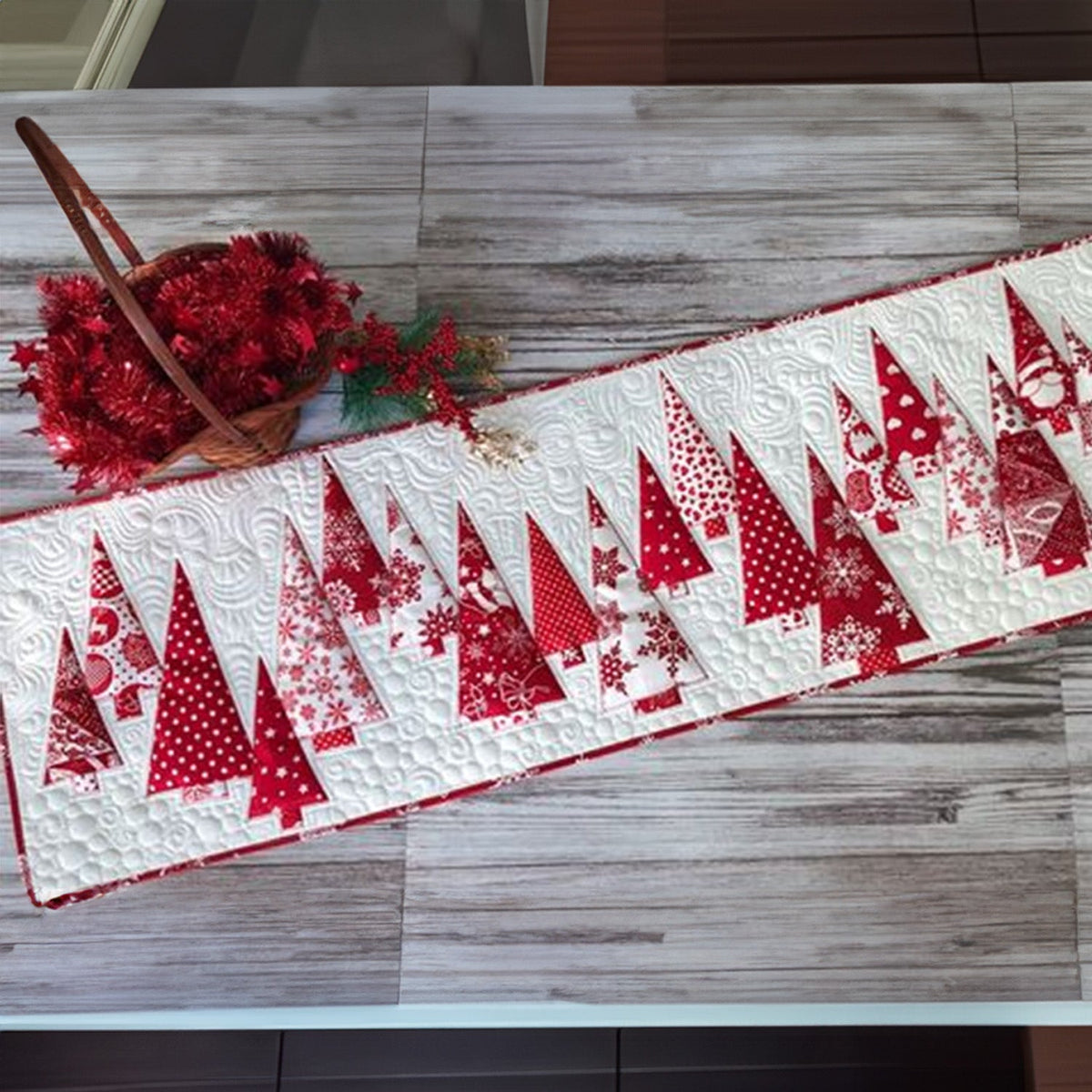 Snowy Eve Quilted Table Runner VTQ-Myprintsy