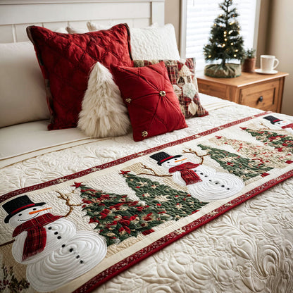 Snowy Joy Quilted Bed Runner VTQ-Myprintsy