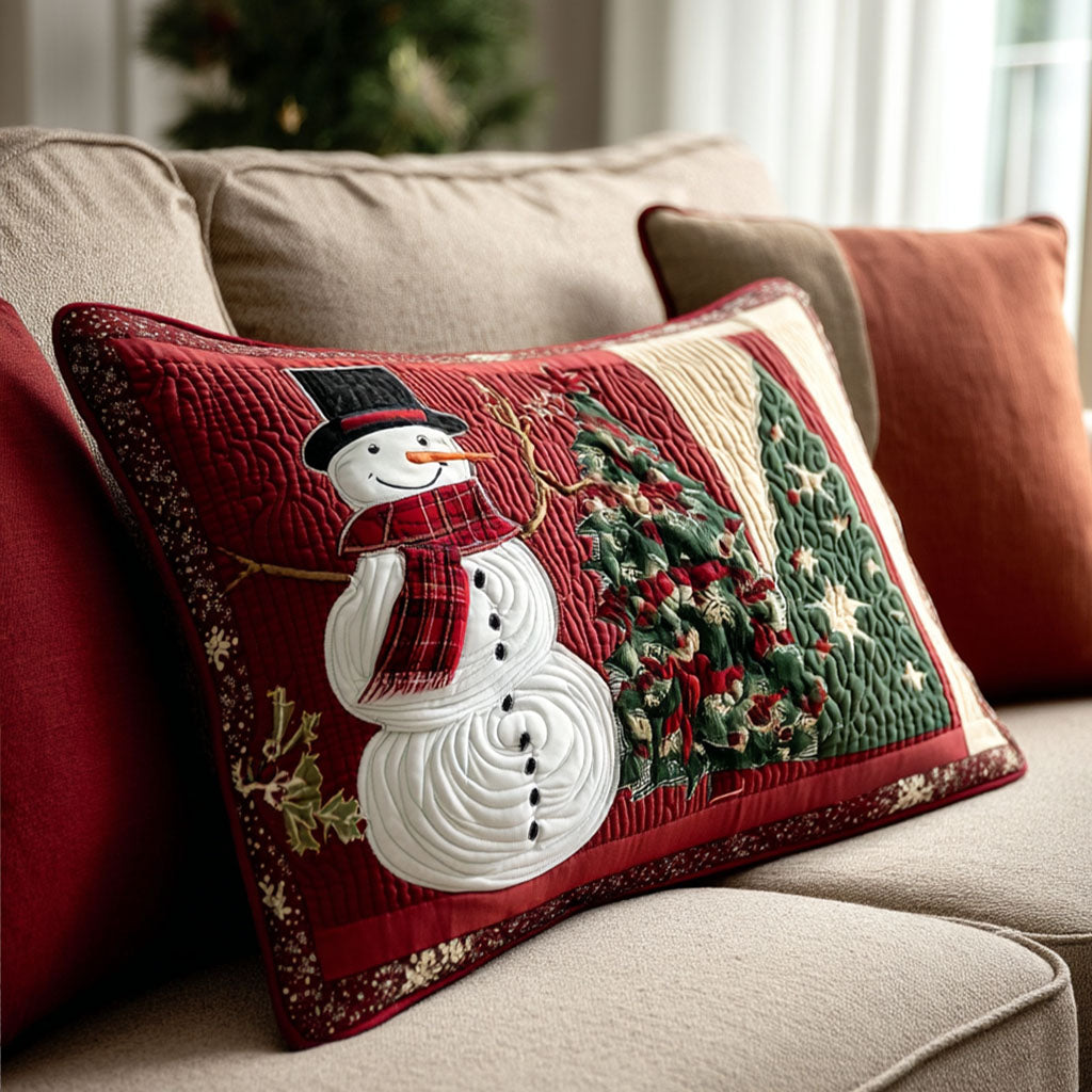 Snowy Joy Quilted Bedding Pillow Case VTQ-Myprintsy
