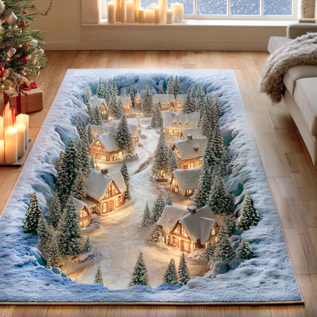Snowy Path Area Rug VTQ-Myprintsy