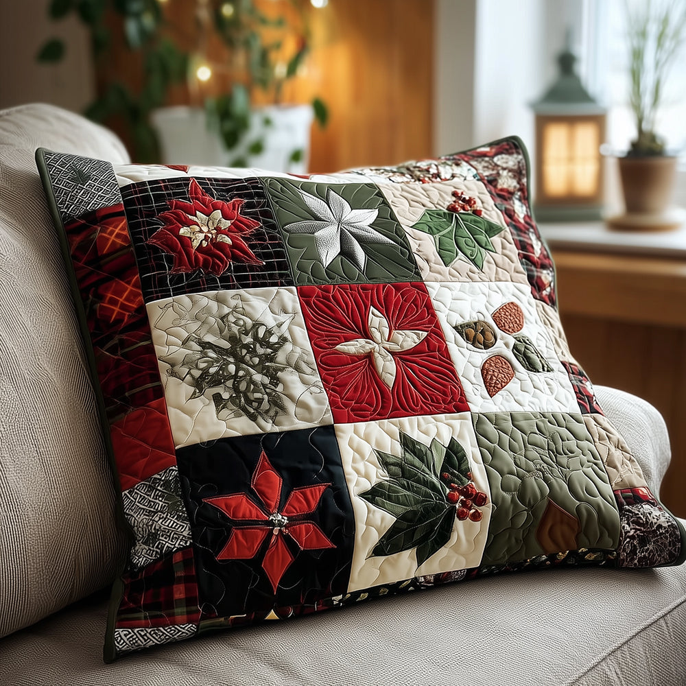 Snowy Pattern Quilted Pillow Case VTQ-Myprintsy