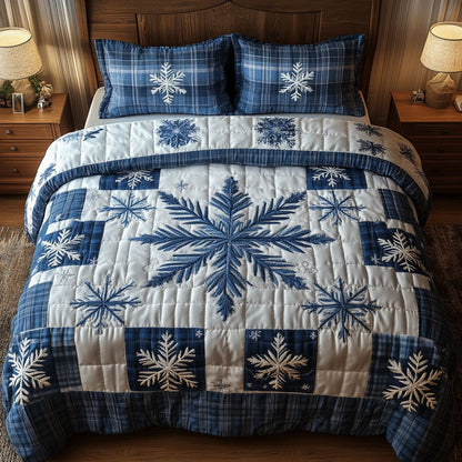 Snowy Road Magic -Piece Quilted Bedding Set VTQ-Myprintsy