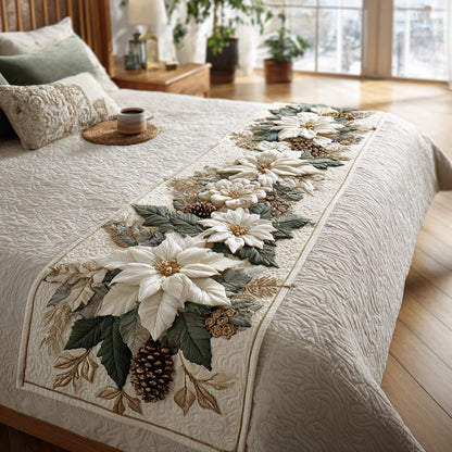 Snowy Splendor Quilted Bed Runner VTQ-Myprintsy