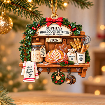 Sourdough Baking Kitchen Joy - Personalized Acrylic Ornament