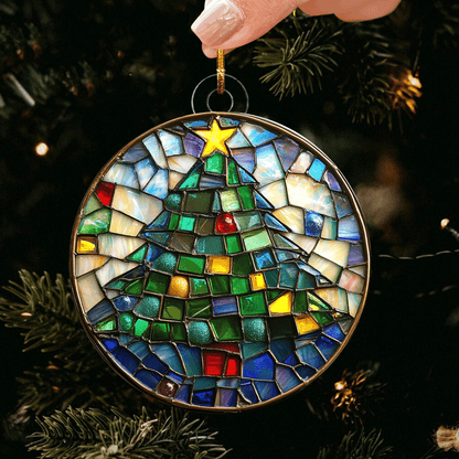Sparkling Christmas Tree Mica Ornament VTQ-Myprintsy