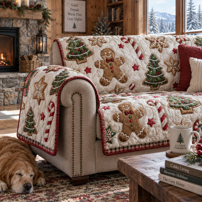 Spiced Starry Sweets Quilted Sofa Cover VTQ-Myprintsy