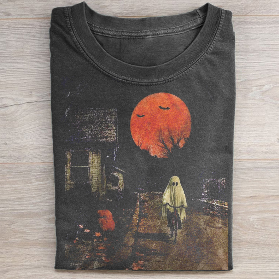 Spooky Ghost Biking - Personalized Shirt-Myprintsy