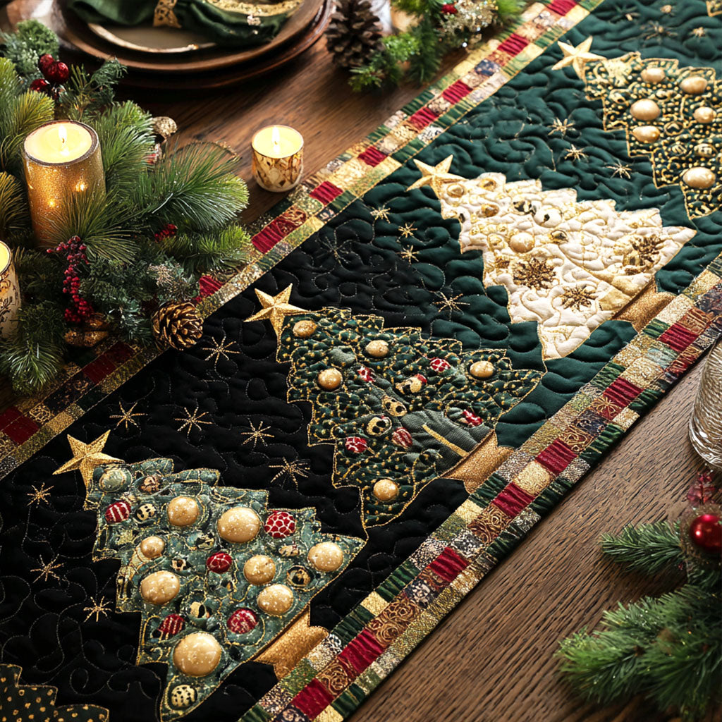 Starlit Grove Quilted Table Runner VTQ-Myprintsy
