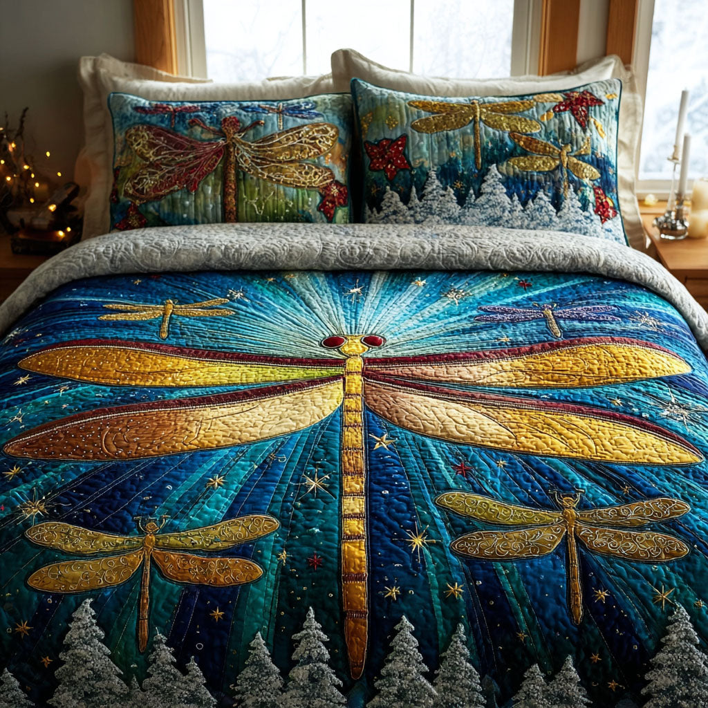 Starlit Wings -Piece Quilted Bedding Set VTQ-Myprintsy