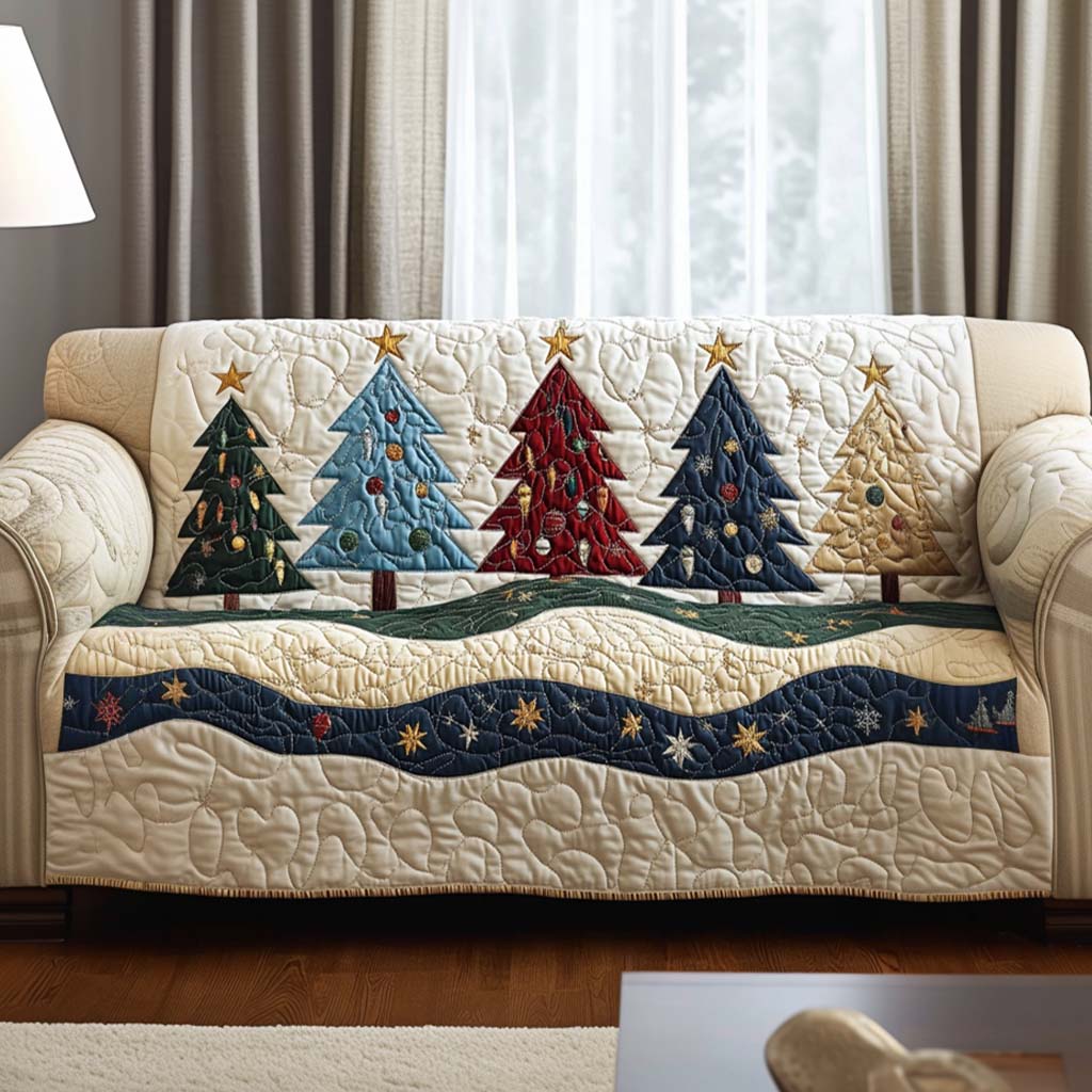 Starry Pines Quilted Sofa Cover VTQ-Myprintsy