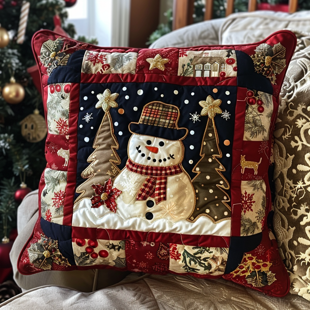 Starry Silent Night Quilted Pillow Case VTQ-Myprintsy