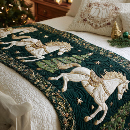 Starry Stallion Quilted Bed Runner VTQ-Myprintsy