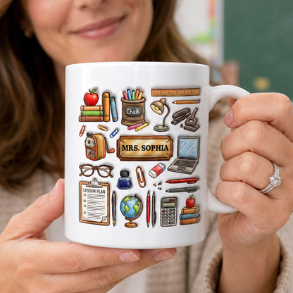 Start Every School Day With Your Own Teacher - Personalized Coffee Mug-Myprintsy