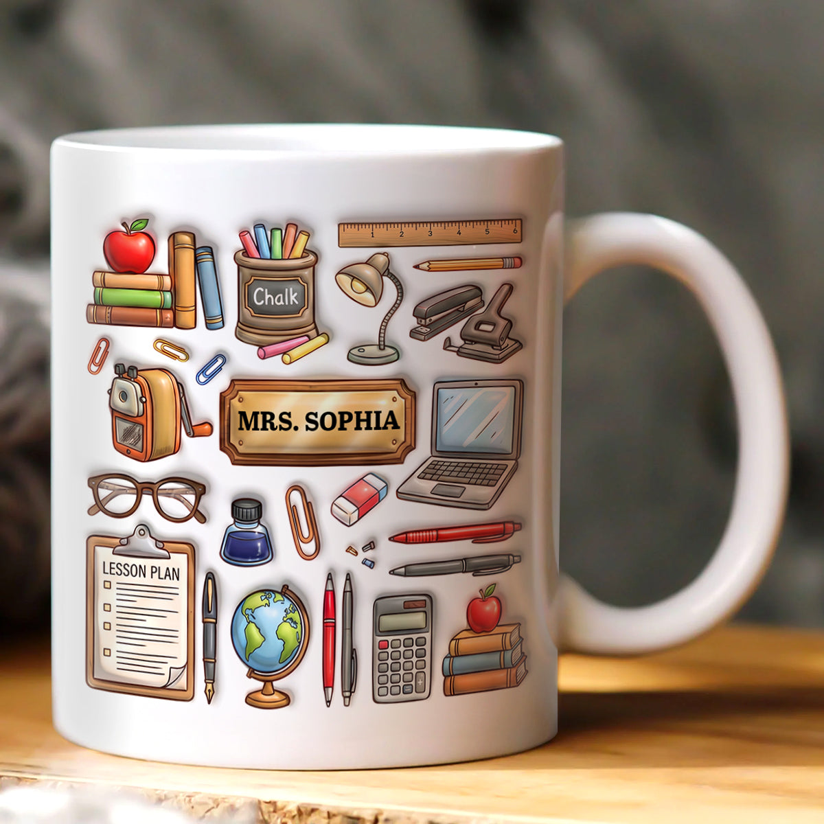 Start Every School Day With Your Own Teacher - Personalized Coffee Mug-Myprintsy