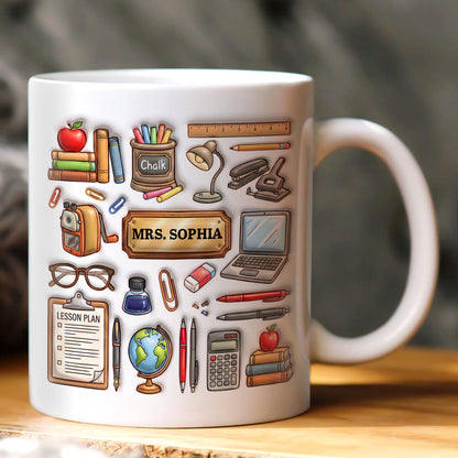 Start Every School Day With Your Own Teacher - Personalized Coffee Mug-Myprintsy