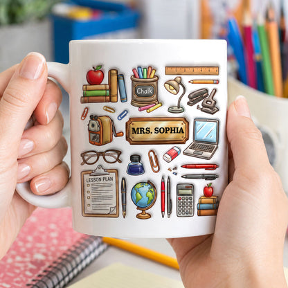 Start Every School Day With Your Own Teacher - Personalized Coffee Mug-Myprintsy