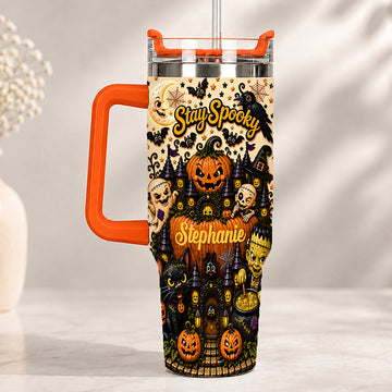 Stay Spooky - Personalized Halloween Accent Mug - Halloween Gifts For Kids, Family Members, Friends-Myprintsy