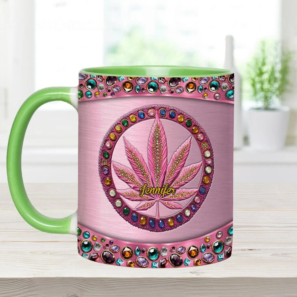 Stoner Chick - Personalized Weed Accent Mug-Myprintsy