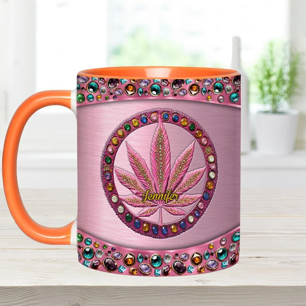 Stoner Chick - Personalized Weed Accent Mug-Myprintsy