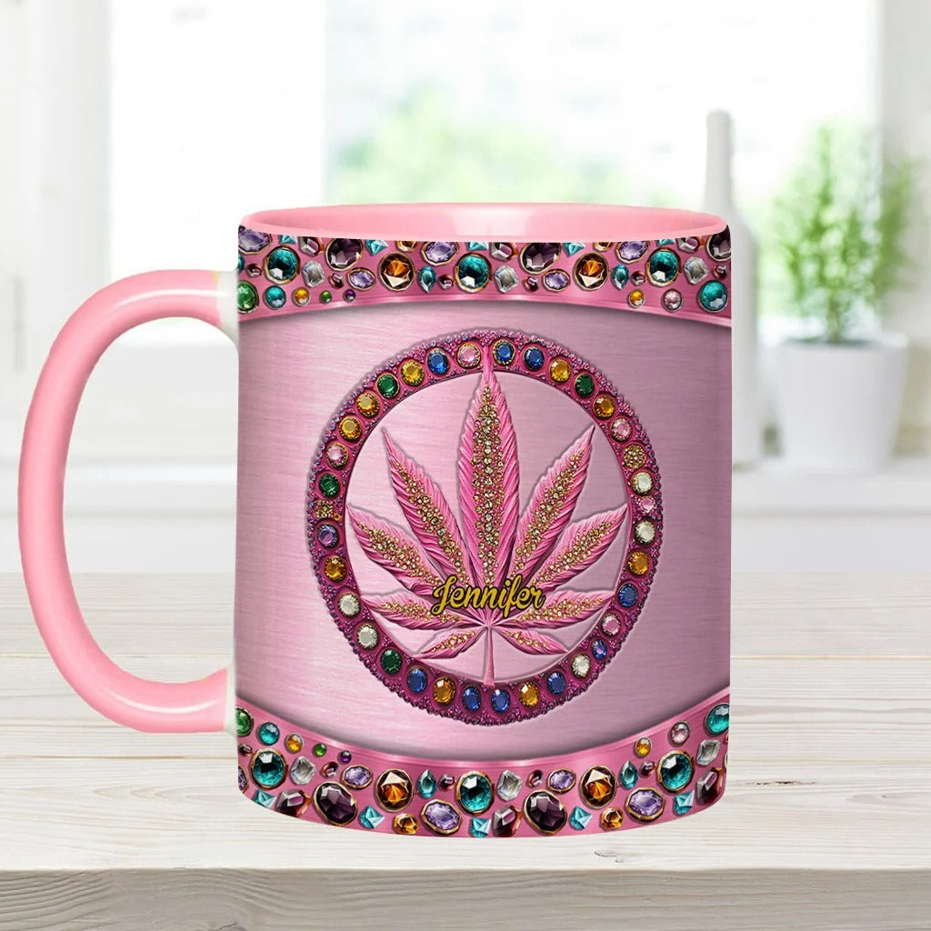 Stoner Chick - Personalized Weed Accent Mug-Myprintsy