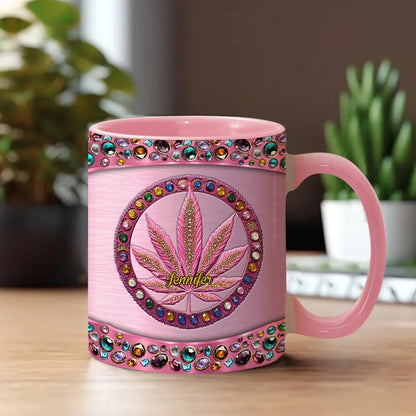 Stoner Chick - Personalized Weed Accent Mug-Myprintsy
