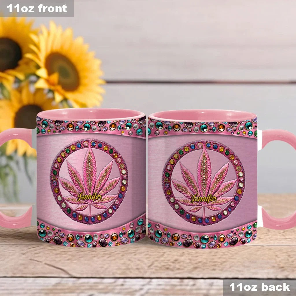 Stoner Chick - Personalized Weed Accent Mug-Myprintsy