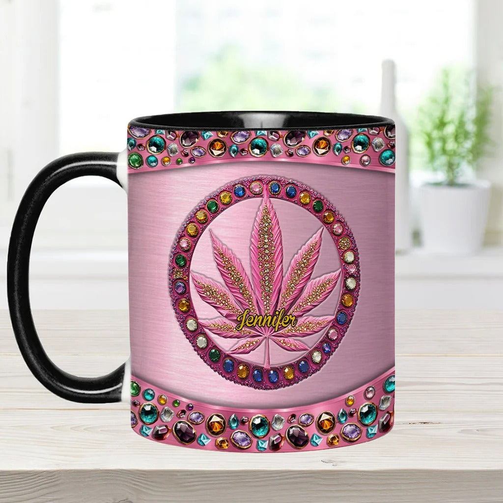 Stoner Chick - Personalized Weed Accent Mug-Myprintsy