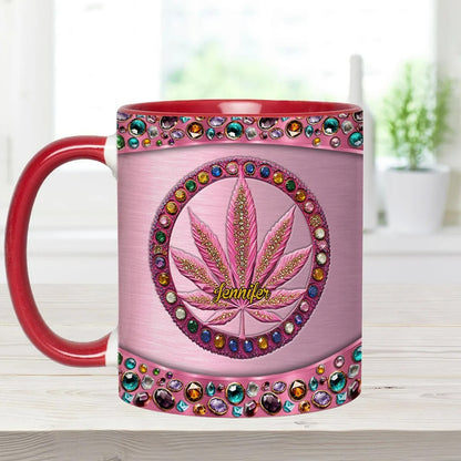 Stoner Chick - Personalized Weed Accent Mug-Myprintsy