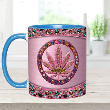 Stoner Chick - Personalized Weed Accent Mug-Myprintsy