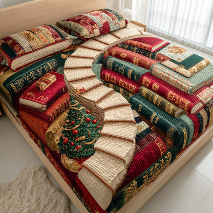 Story Stairway -Piece Quilted Bedding Set VTQ-Myprintsy