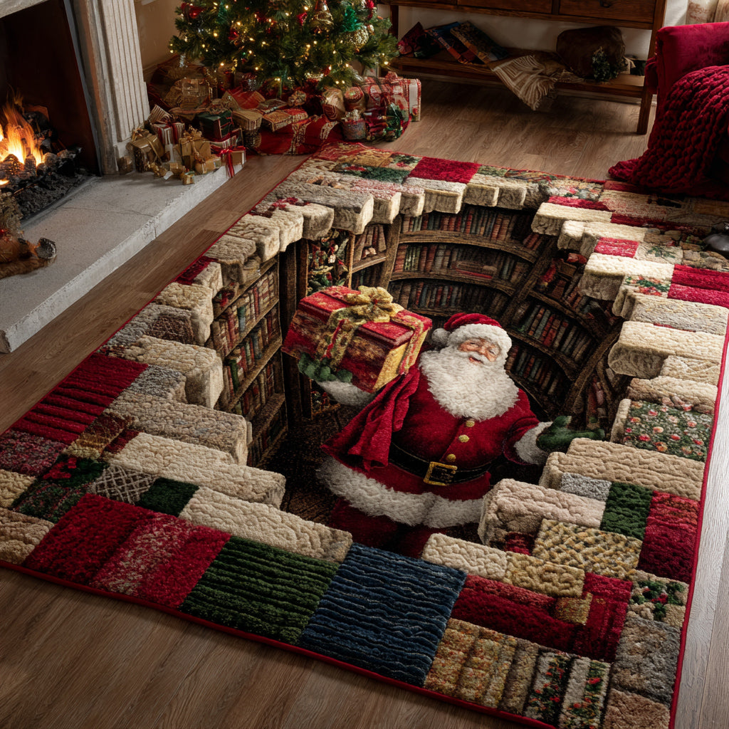 Subterranean Santa Claus Area Rug VTQ-Myprintsy