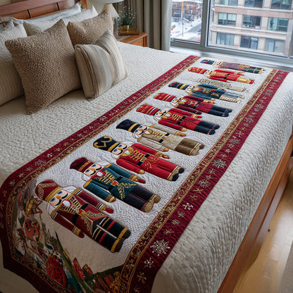 Sugarplum Guard Quilted Bed Runner VTQ-Myprintsy